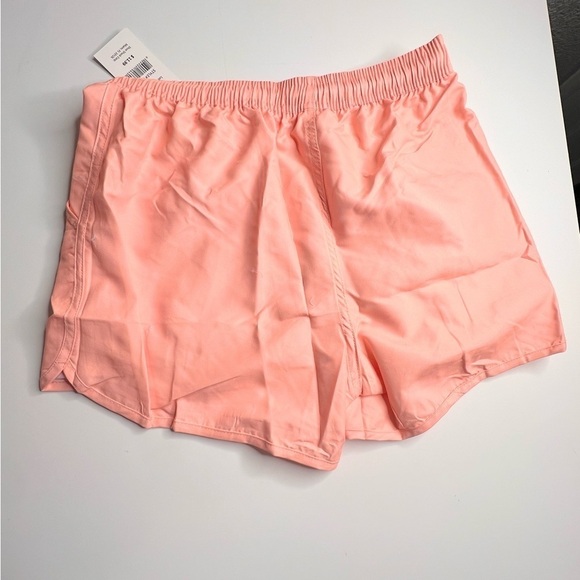 Women’s beach short unisex men swim salmon color solid orange trunk S. - Picture 9 of 13